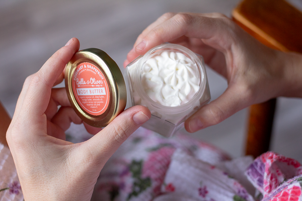 Rosemary & Grapefruit Body Butter - Bella & Oliver Soap Co. / Plant-based Skincare Whipped Body Butter - Asheville Selfcare