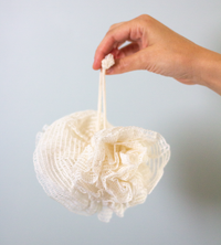 Ramie Fiber Natural Shower Pouf/Puff - Bella & Oliver Soap Co. - Reusable shower sponge