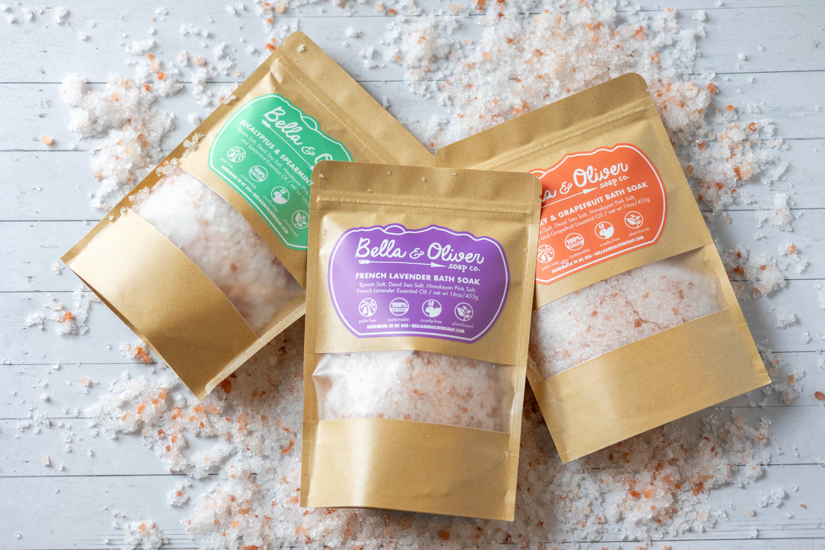 Bath Soak- Lavender & Rosemary Dead Sea Salt Bath Soak- Lavender & Rosemary Dead Sea Salt