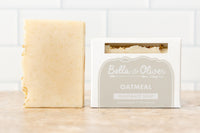 Natural Colloidal Oatmeal Soap - Small Batch Soap by Bella & Oliver Soap Co - Cruelty-free Skincare - Unscented Soap - Asheville Soap Company