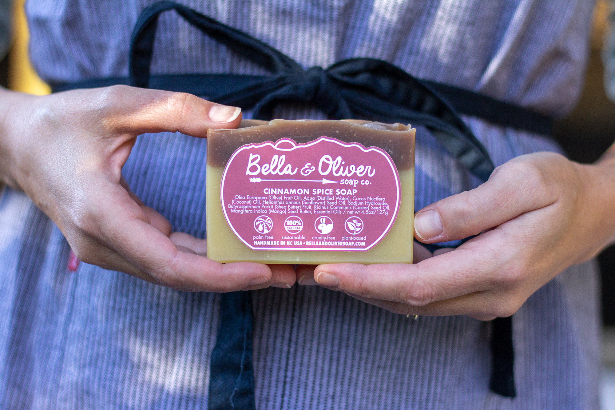 Bella & Oliver Soap Company - Cinnamon Spice Soap — Asheville, North Carolina - seasonal holiday soap