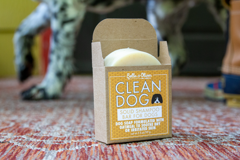 Soothing Dog Shampoo Soap - Handmade Dog Shampoo - Natural Dog Soap Made in Asheville - Bella & Oliver Soap Co - Oatmeal Soap Soothe Dry Irritated Skin