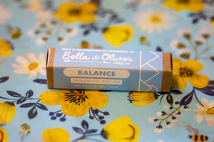Roll-On Essential Oil Perfume - Bella & Oliver Soap Co. All-Natural Essential Oil  - Therapeutic Grade Oil - Ground your mind and calm your senses. Ease tension and lift your mood. Made with organic sunflower oil + our signature essential oil blend