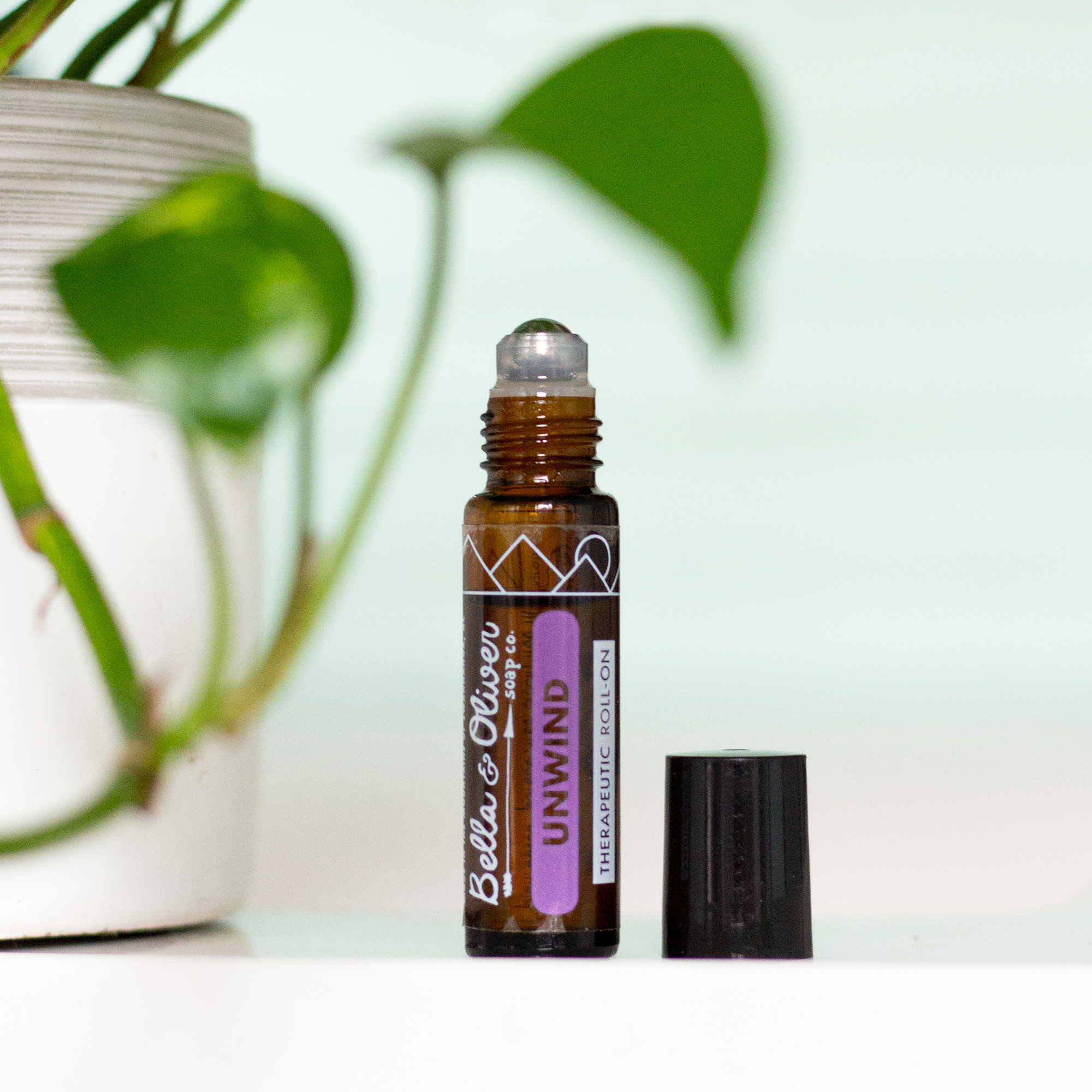 Lavender Essential Oil Roll On - Unwind - Relax - Stress Relief - Bella & Olive Soap Co. - Therapeutic Grade Essential Oil Perfume - Asheville North Carolina Handmade Swannanoa Black Mountain - Best Oils